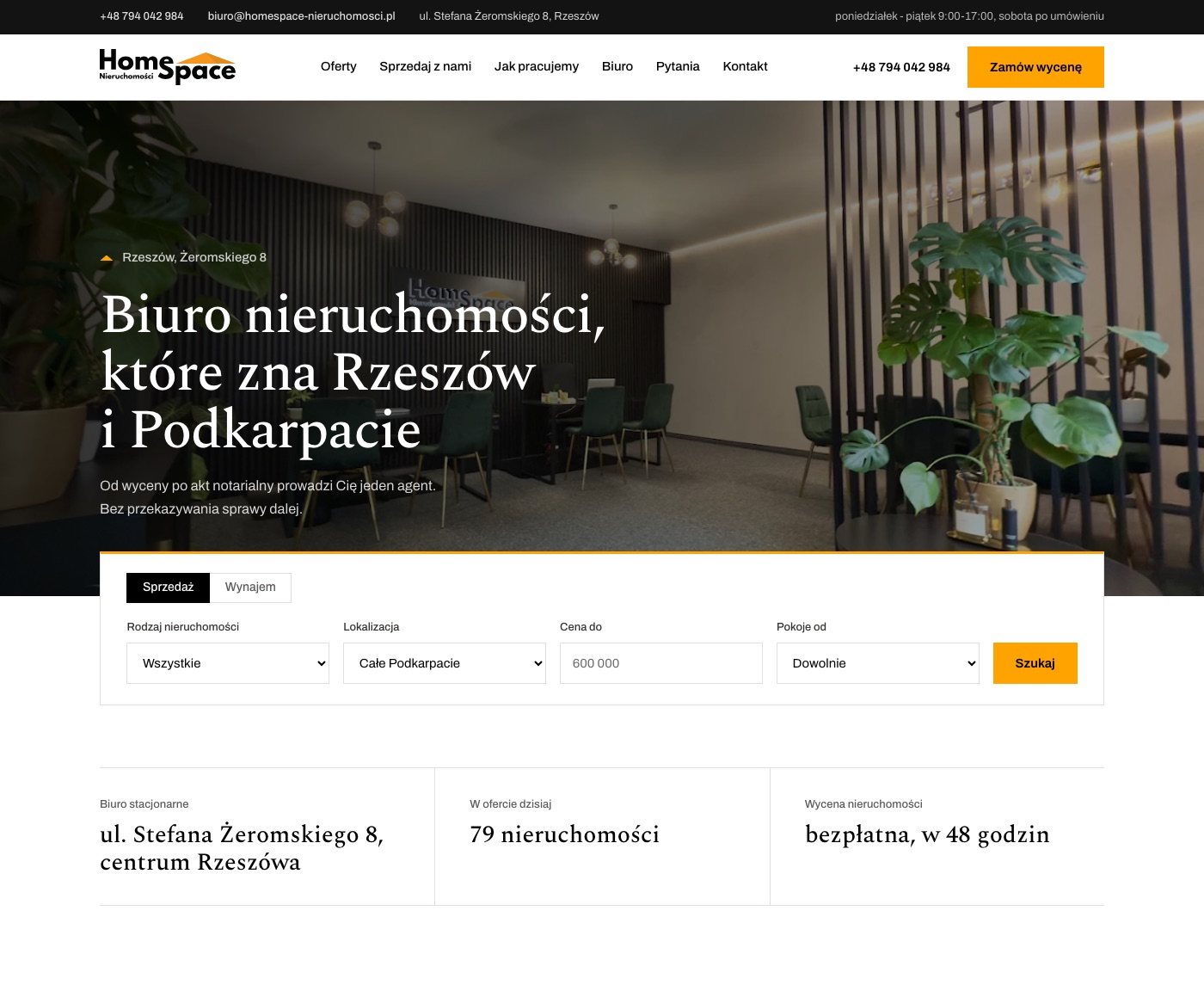 HomeSpace Nieruchomości — biuro nieruchomości w Rzeszowie